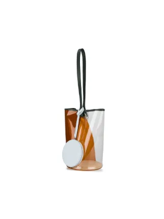 Building Block Brown Clear Basket Pvc Bucket Bag Farfetch Building Block Brown Clear Basket Pvc Bucket Bag