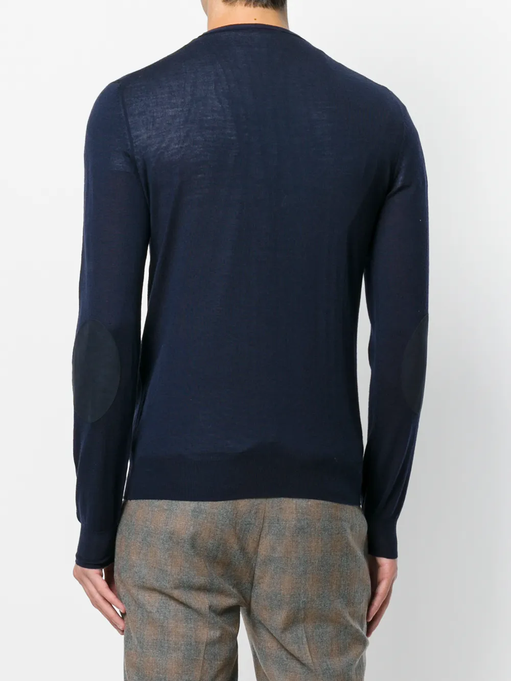 Paolo Pecora Crew Neck Pullover In Blue