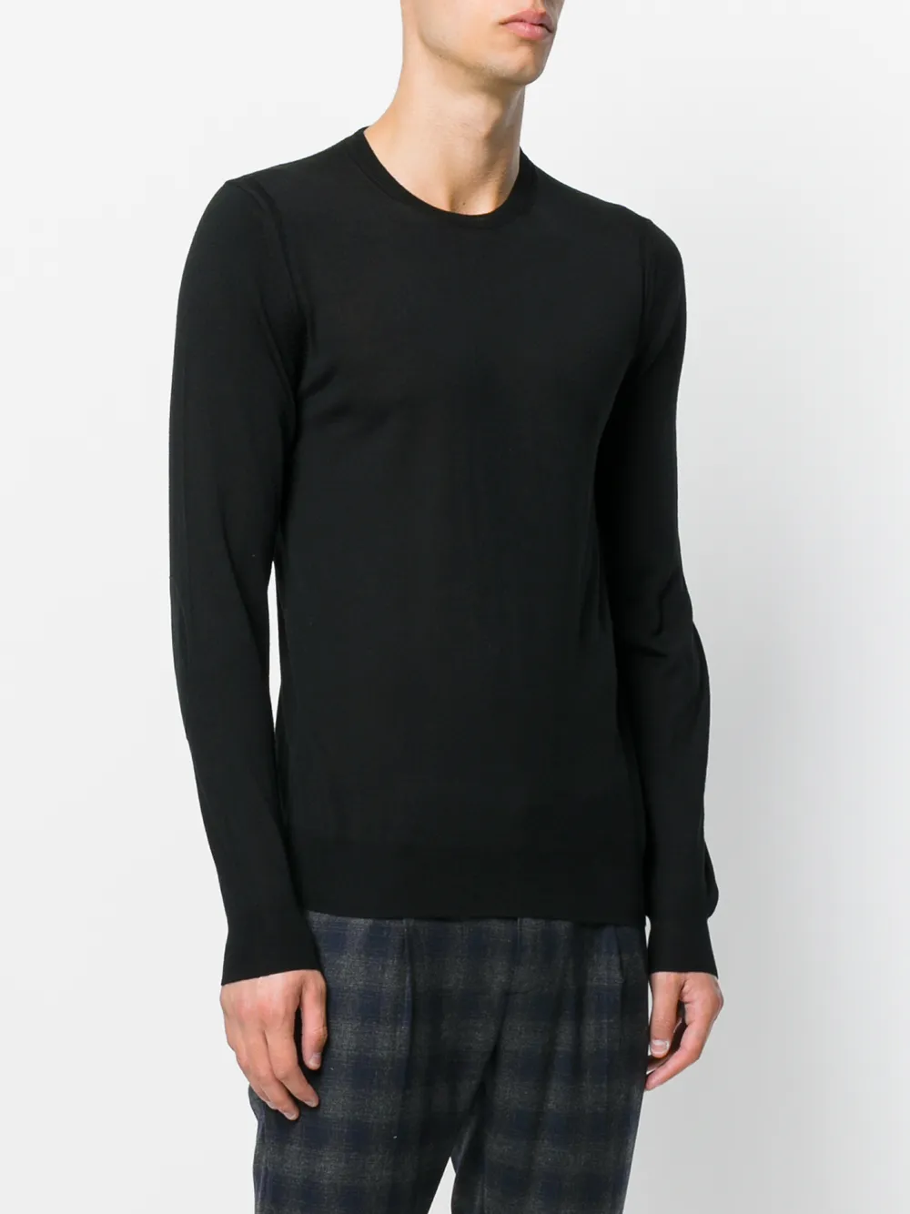 Paolo Pecora crew neck pullover Zwart
