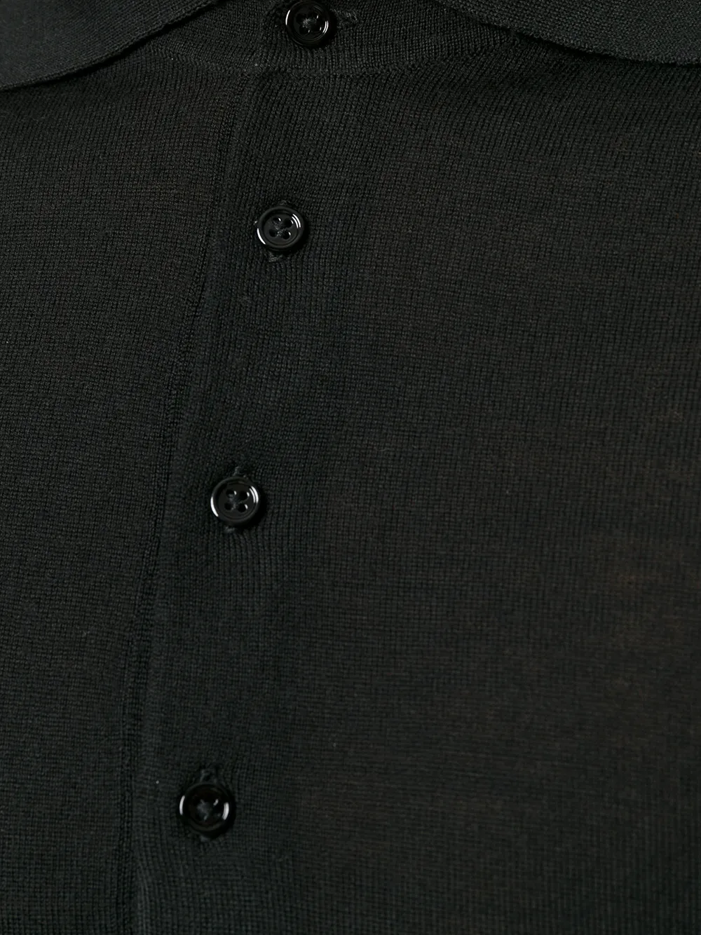 Paolo Pecora poloshirt met lange mouwen Zwart