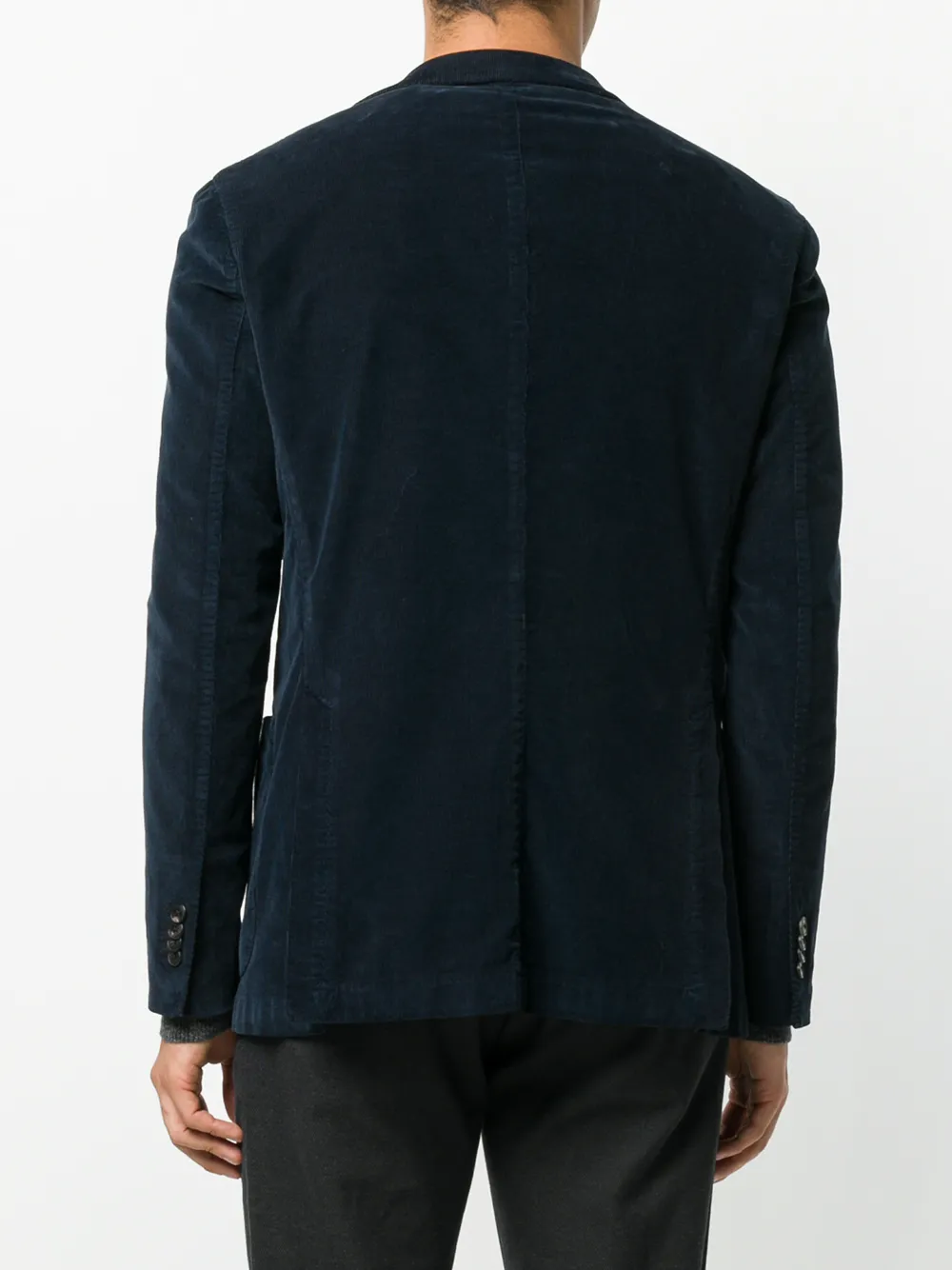 Boglioli slim-fit buttoned blazer Blauw