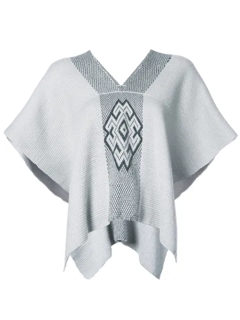 VOZ V-neck draped sleeved top