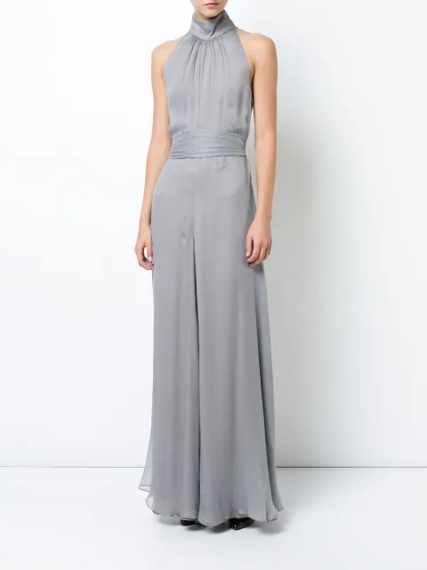 VOZ TIE WAIST DRAPED JUMPSUIT