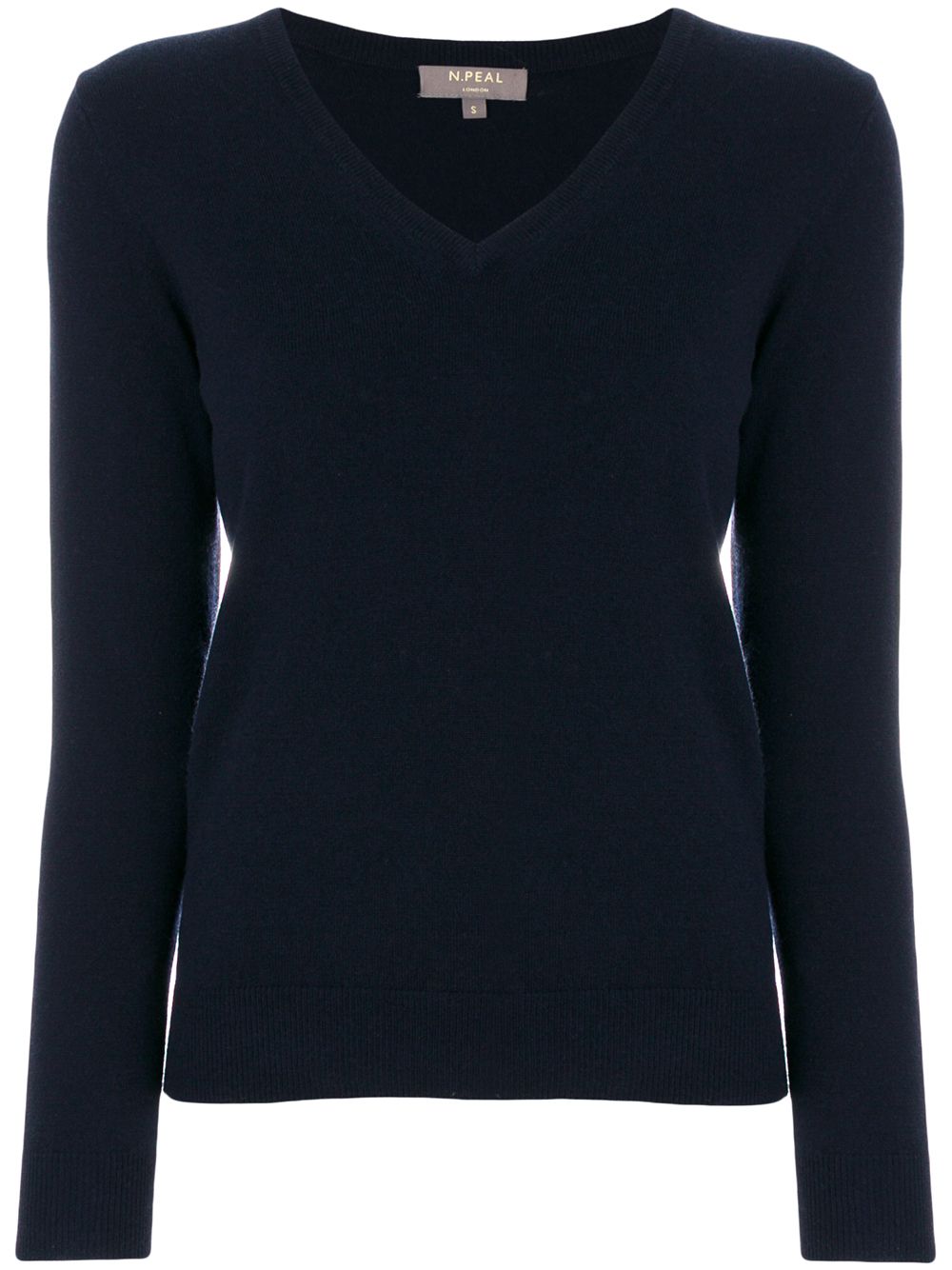 N.Peal cashmere v-neck jumper - Blue