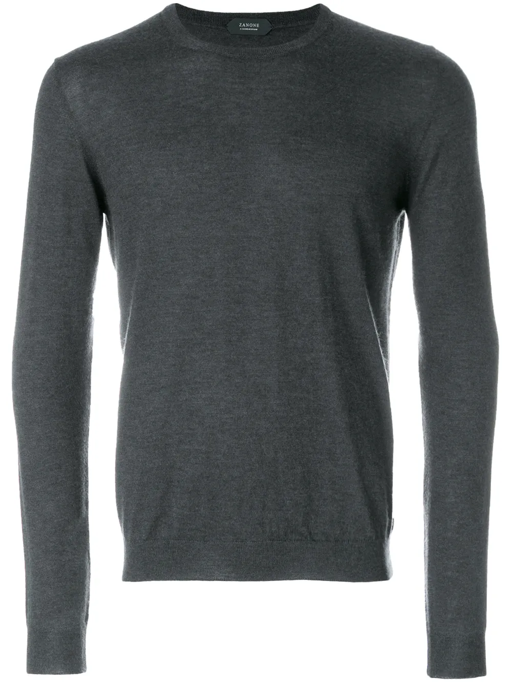 Zanone classic knitted sweater Grijs