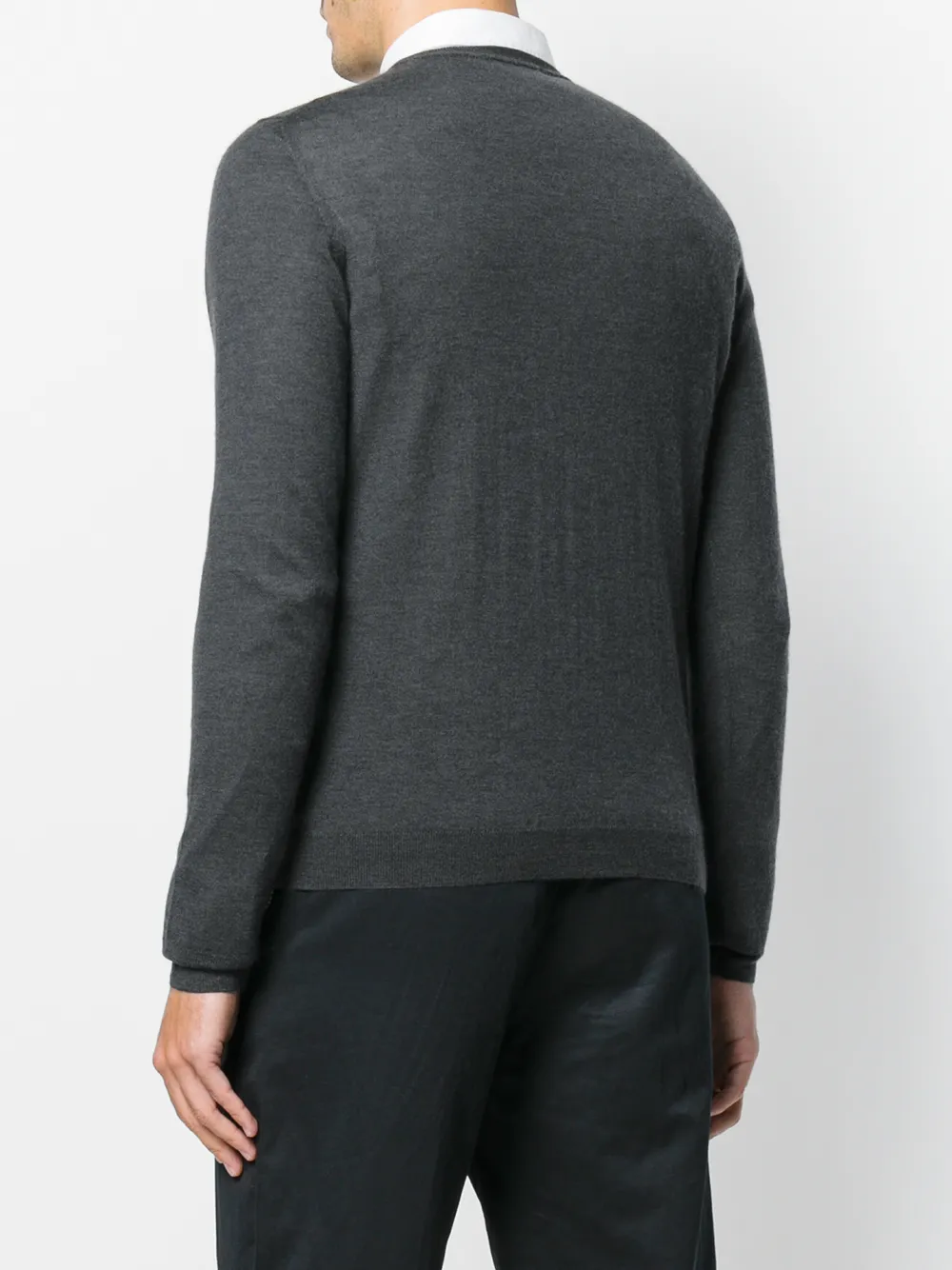 Zanone classic knitted sweater Grijs