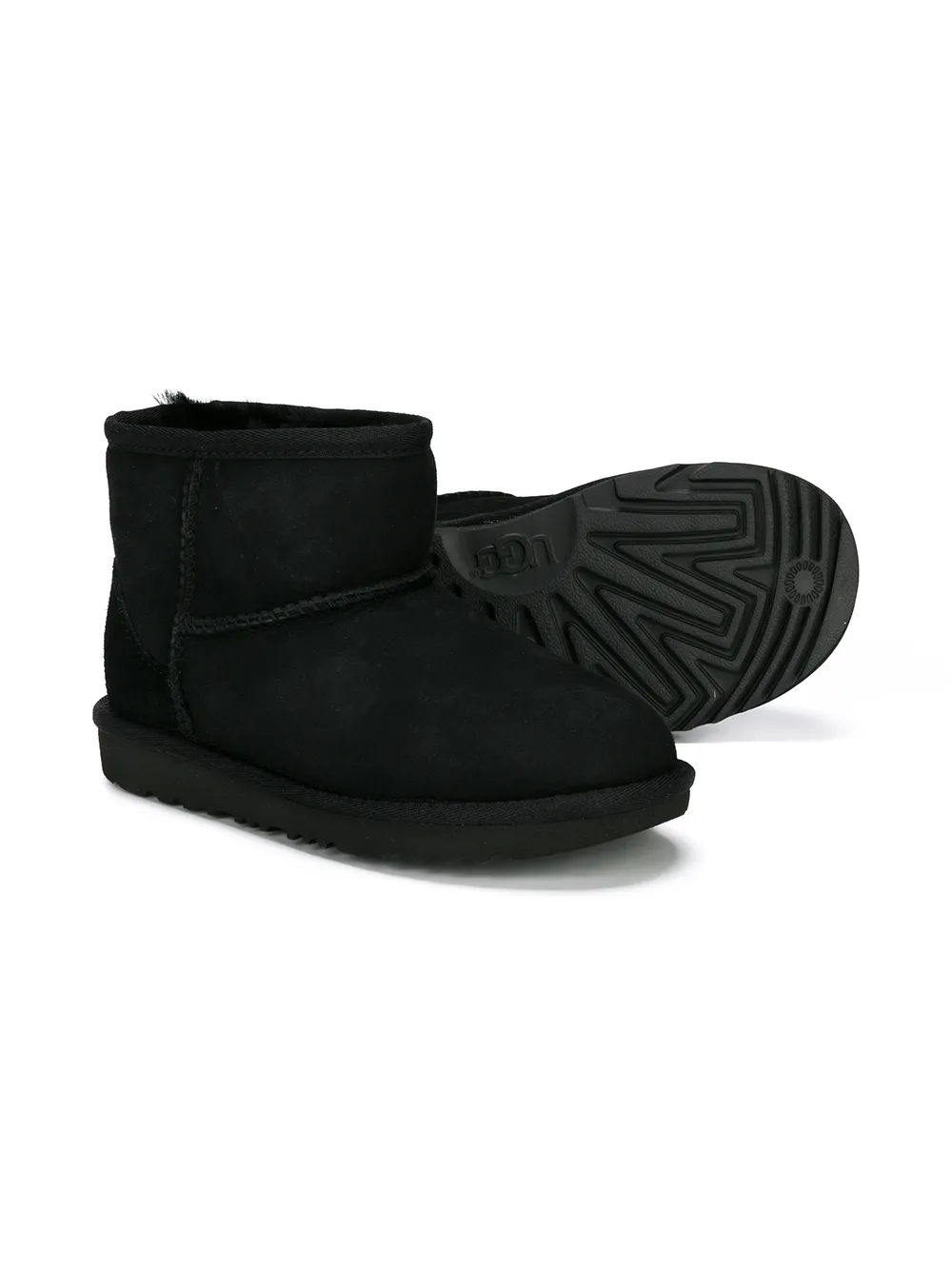 UGG Kids short snow boots Black