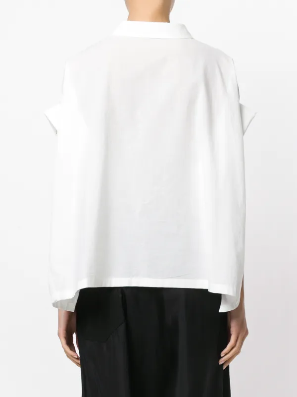 Y's オーバーサイズ　シャツ　ホワイト Y's オーバーサイズシャツ | ホワイト | FARFETCH JP