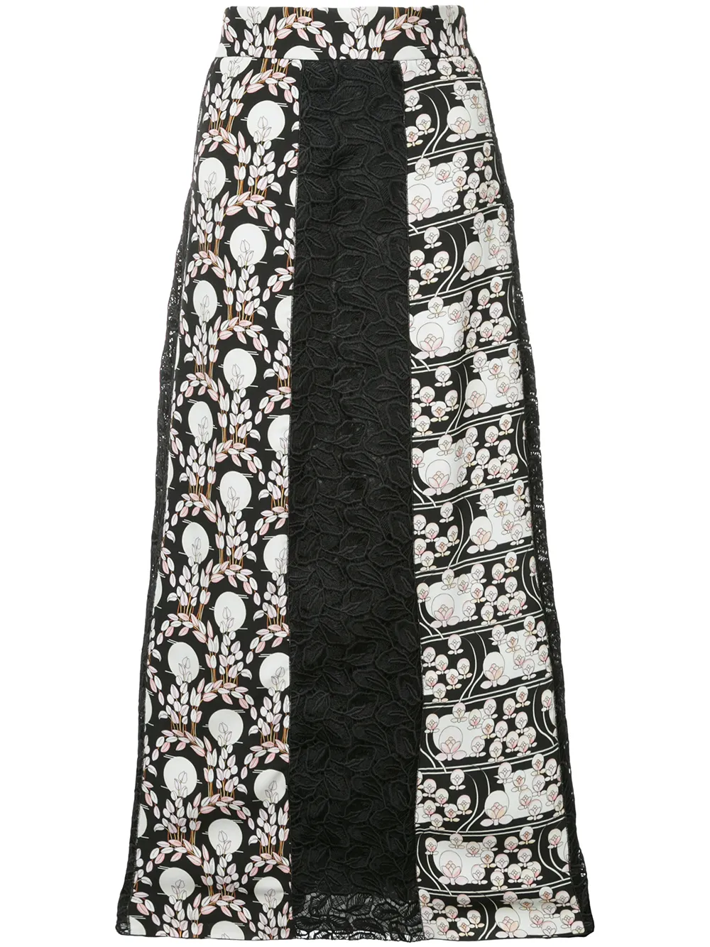 Giamba  jacquard maxi skirt | Black | Image 1
