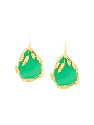 Aurelie Bidermann Francoise Turquoise Earrings Farfetch Aurelie Bidermann Francoise Turquoise Earrings