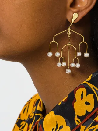 Aurelie Bidermann Sirocco Chandelier Clip On Earrings Farfetch Aurelie Bidermann Sirocco Chandelier Clip On Earrings