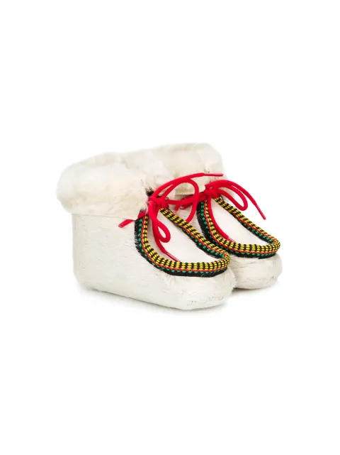 Pèpè lace-up shearling booties