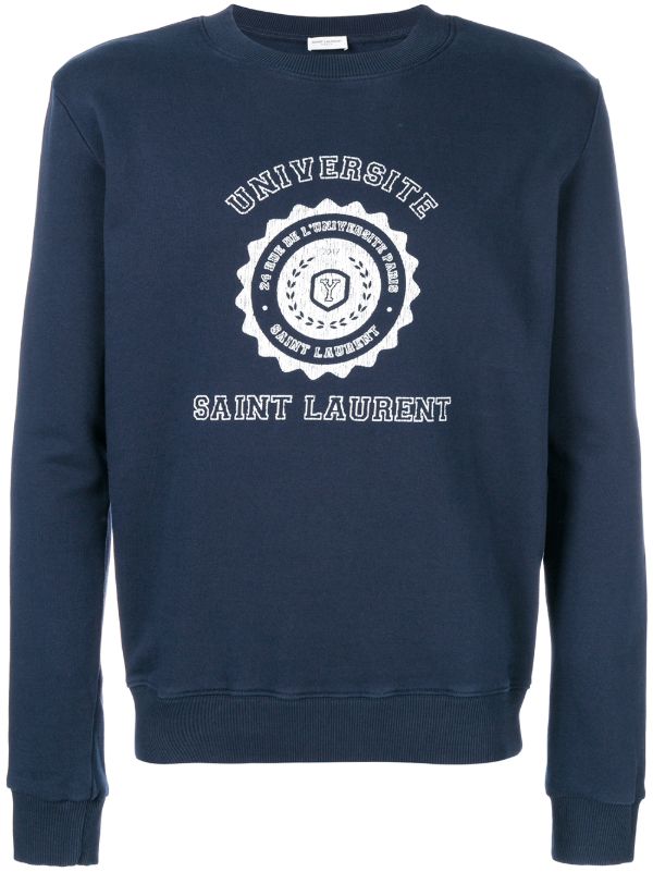 saint laurent universite sweatshirt