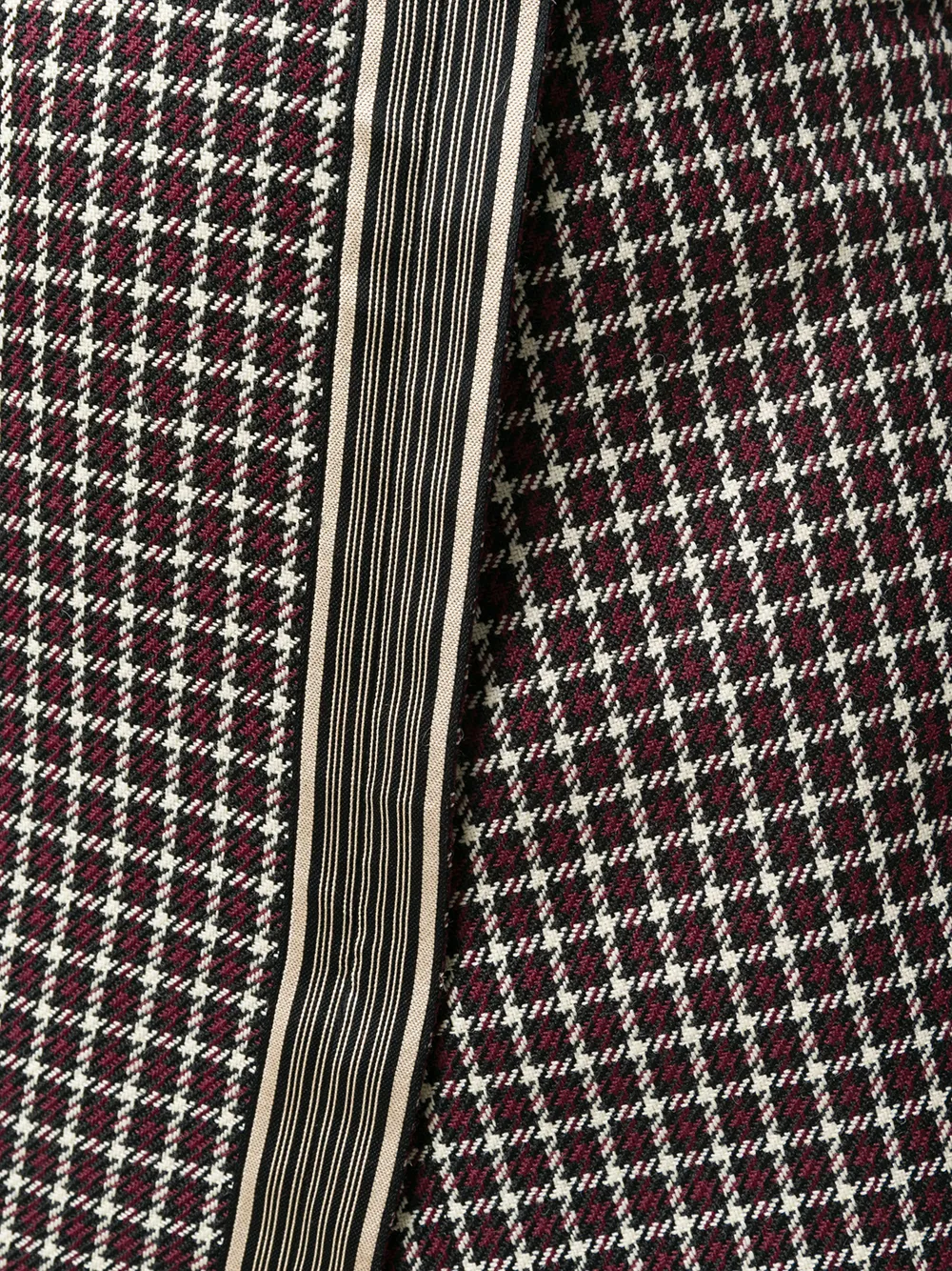 ETRO asymmetrical layered check skirt Zwart