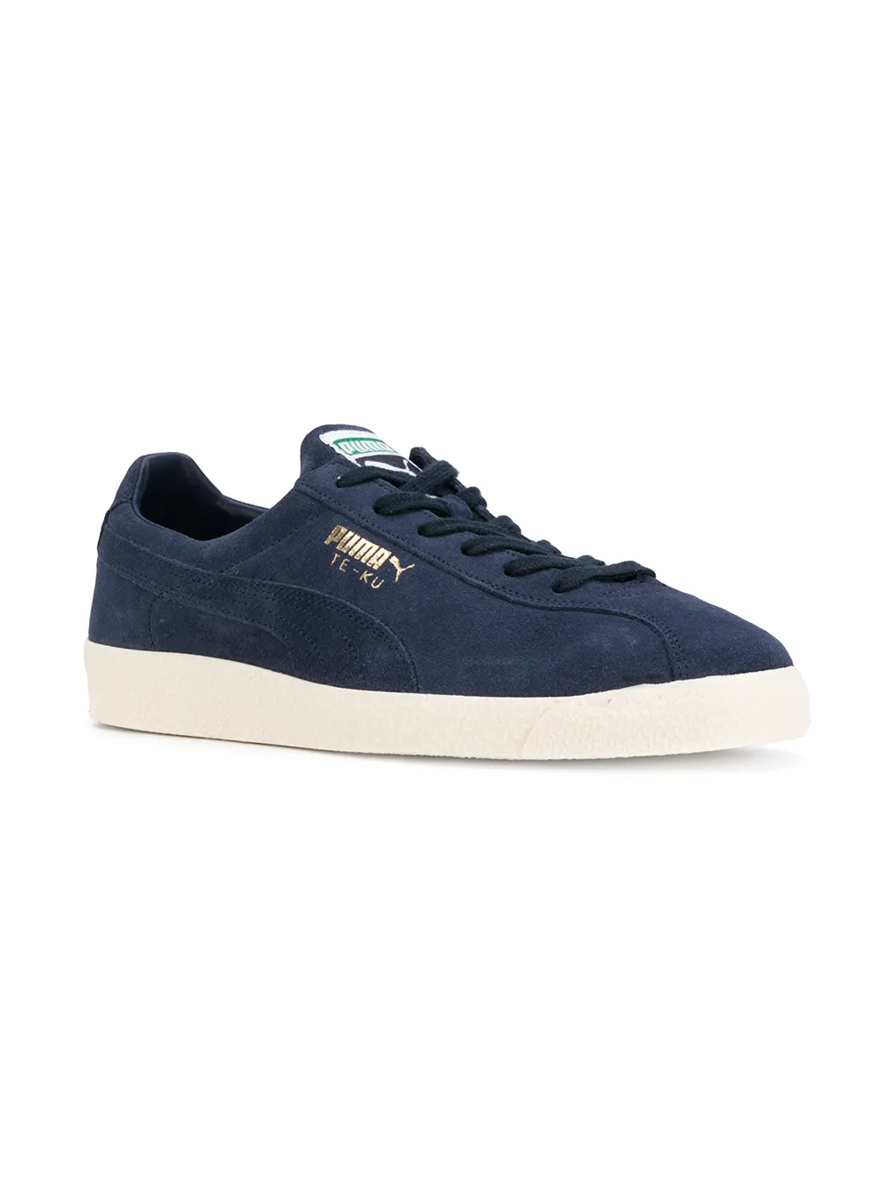 PUMA lace up contrast sneakers Blue