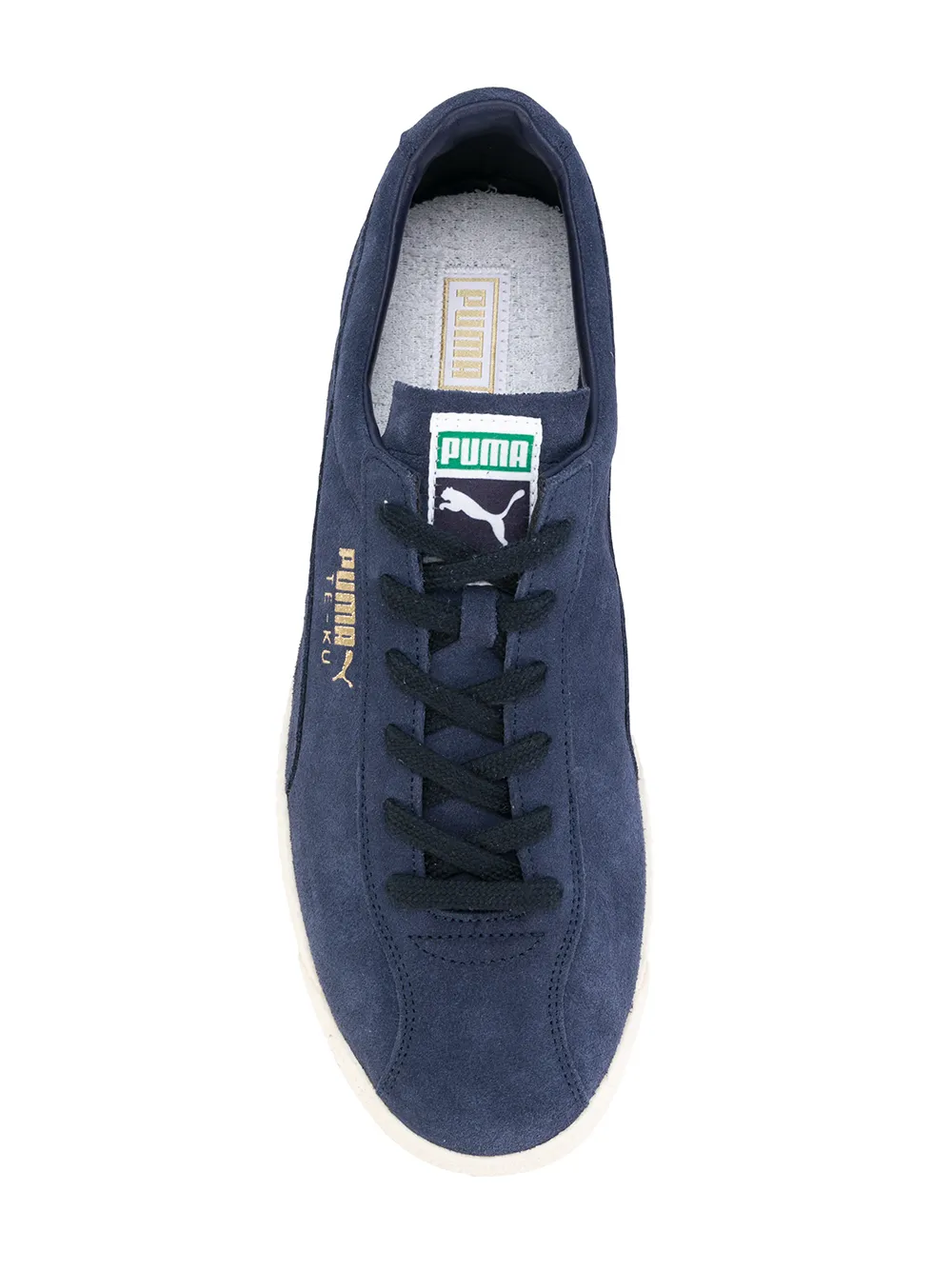 PUMA lace up contrast sneakers Blue