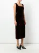 Christian Dior Pre-owned Samtkleid mit seitlichem Schlitz