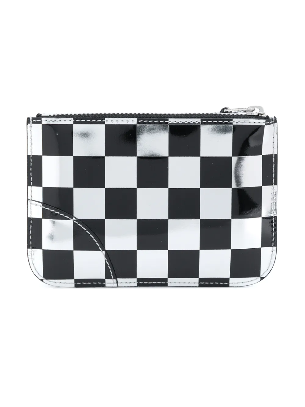 Comme Des Garçons Wallet Leren portemonnee - Metallic