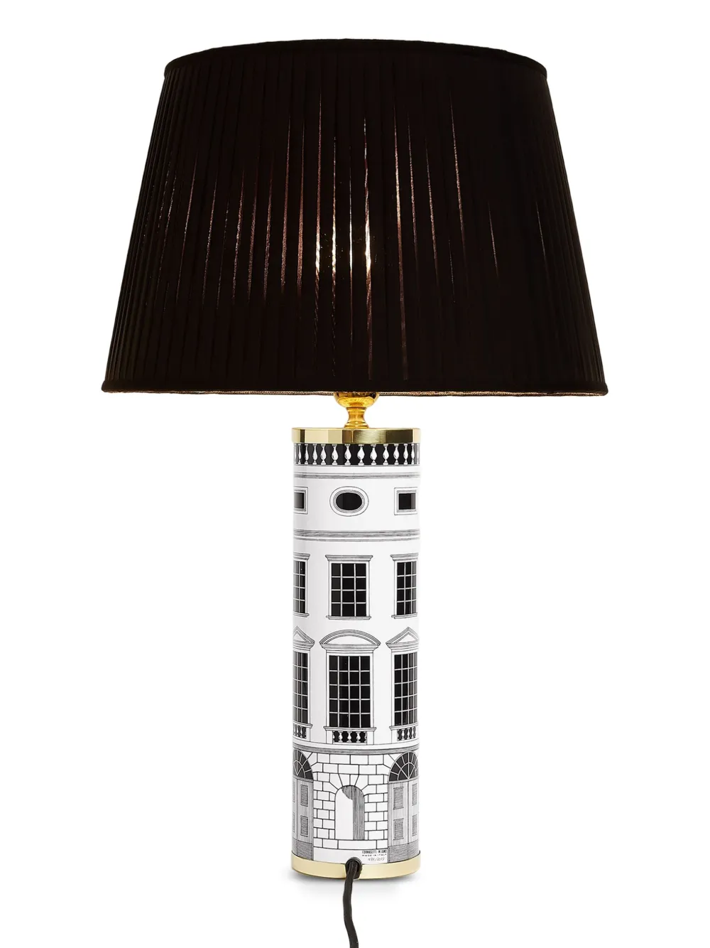 Fornasetti Conicial pleated-shade building-print lamp | Lighting & Lampshades | Image 2