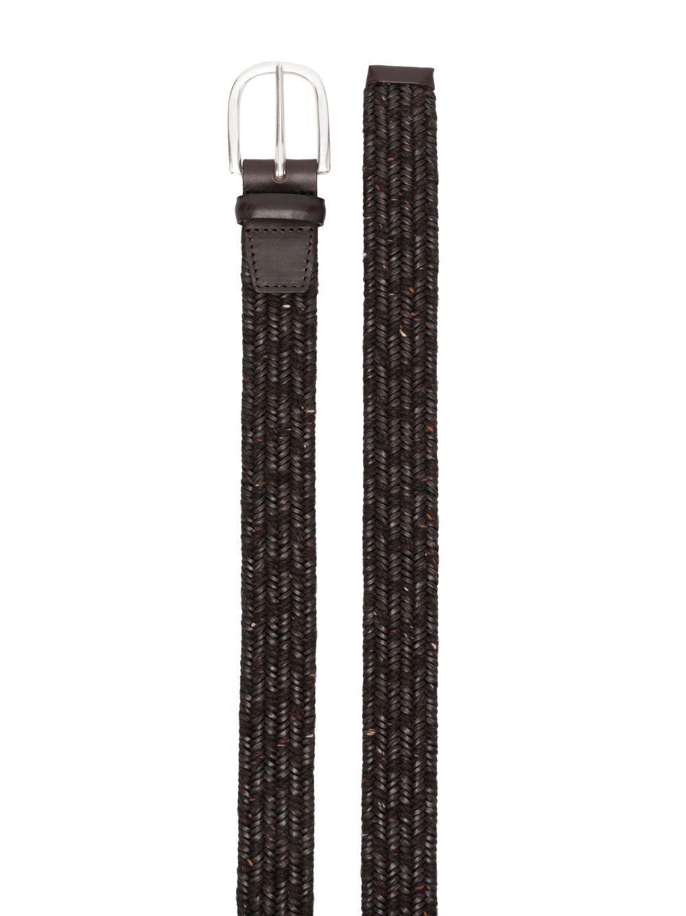 Shop Orciani Melange Belt In Brown