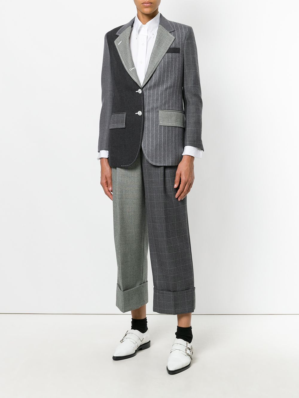 фото Thom Browne брюки в стиле пэчворк