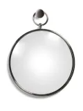 Fornasetti Magic chrome-framed circular mirror - White
