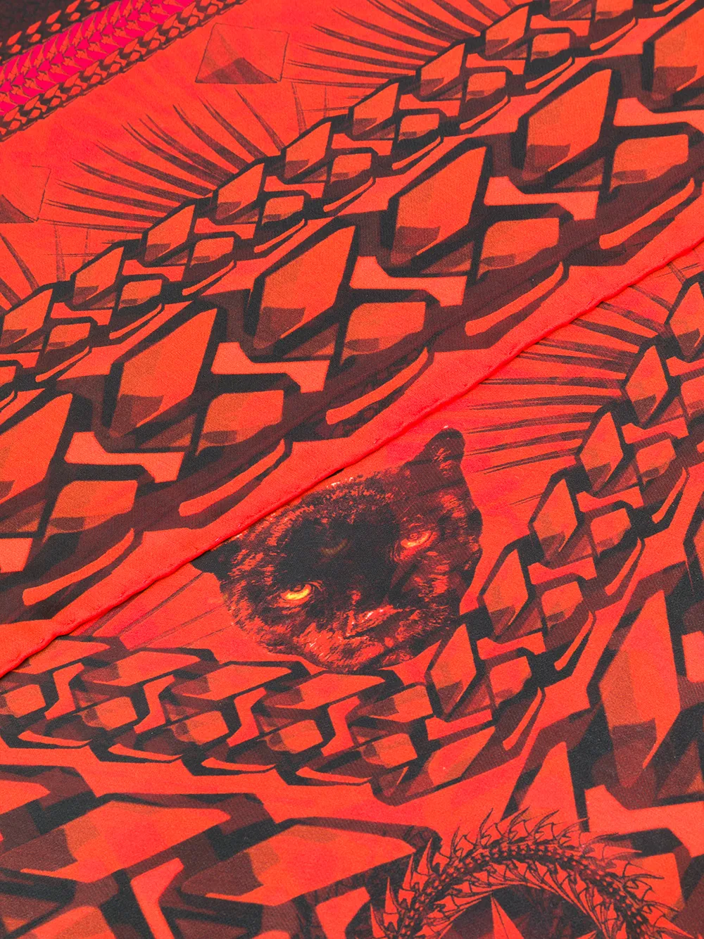  Givenchy Patterned Scarf - Rojo 