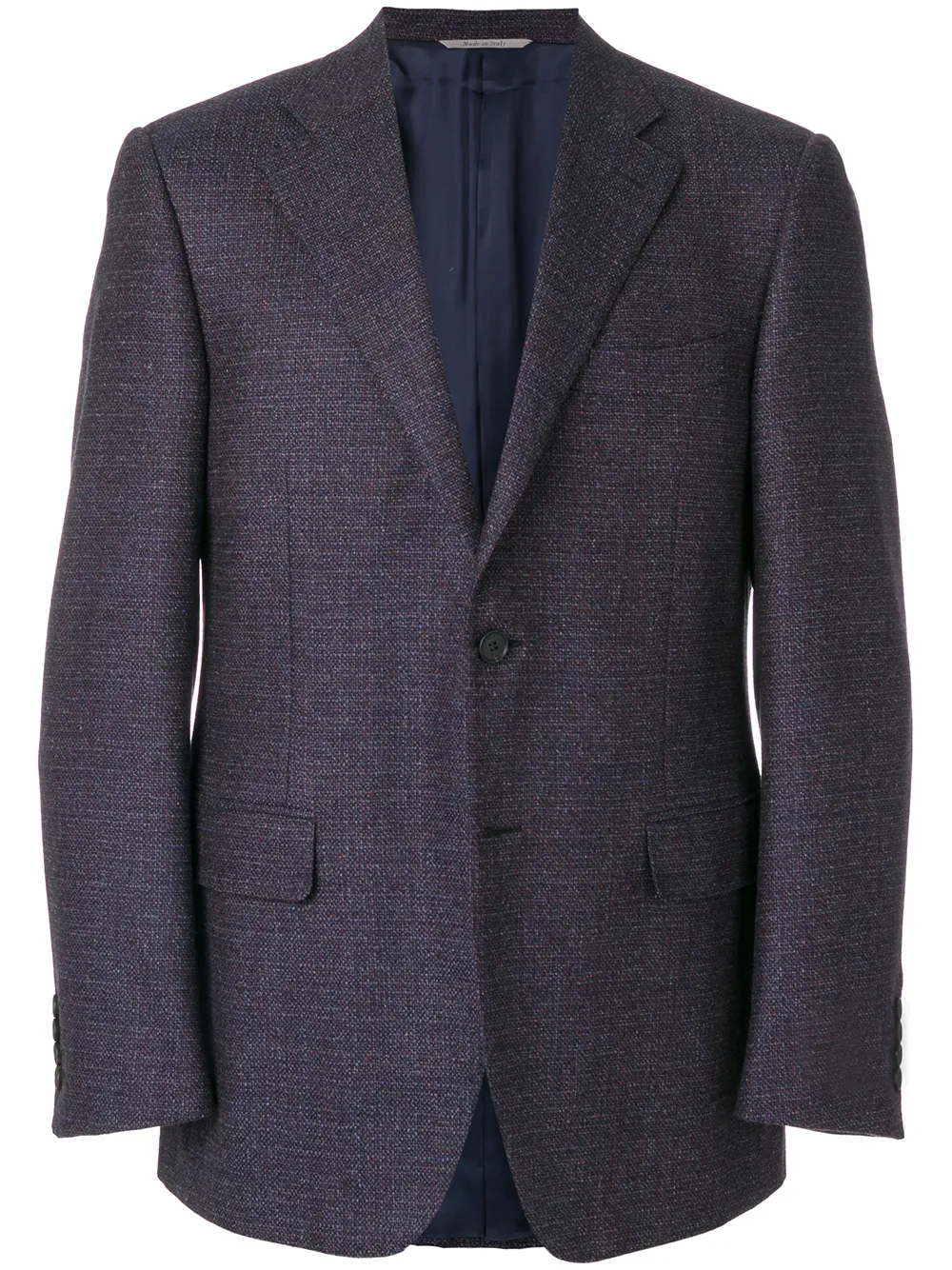 Canali jas met enkele rij knopen Blauw