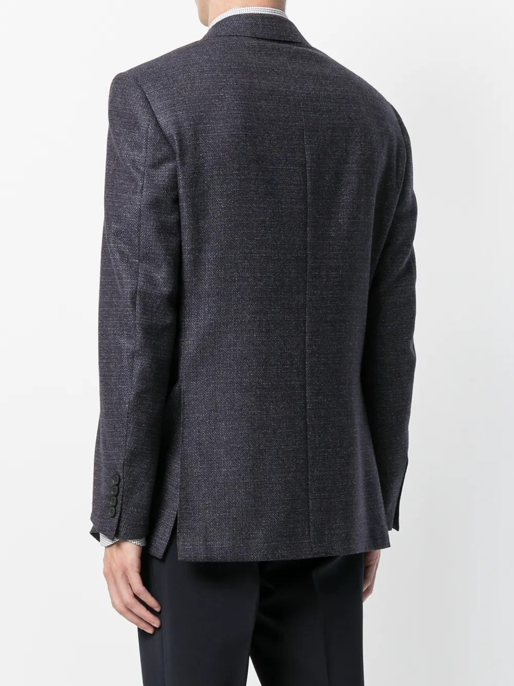 Canali jas met enkele rij knopen Blauw
