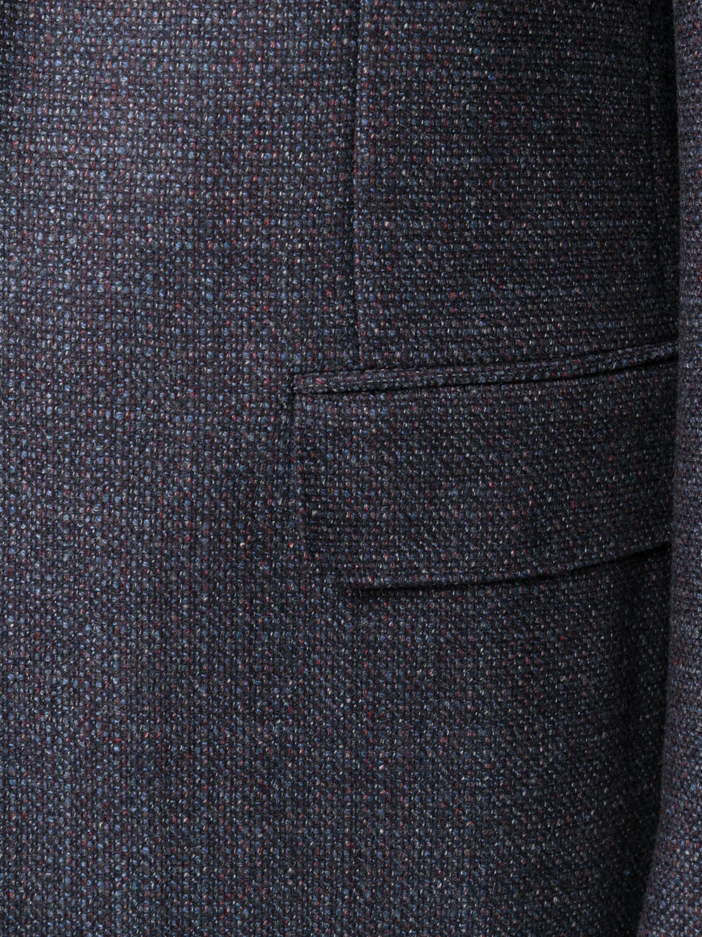 Canali jas met enkele rij knopen Blauw