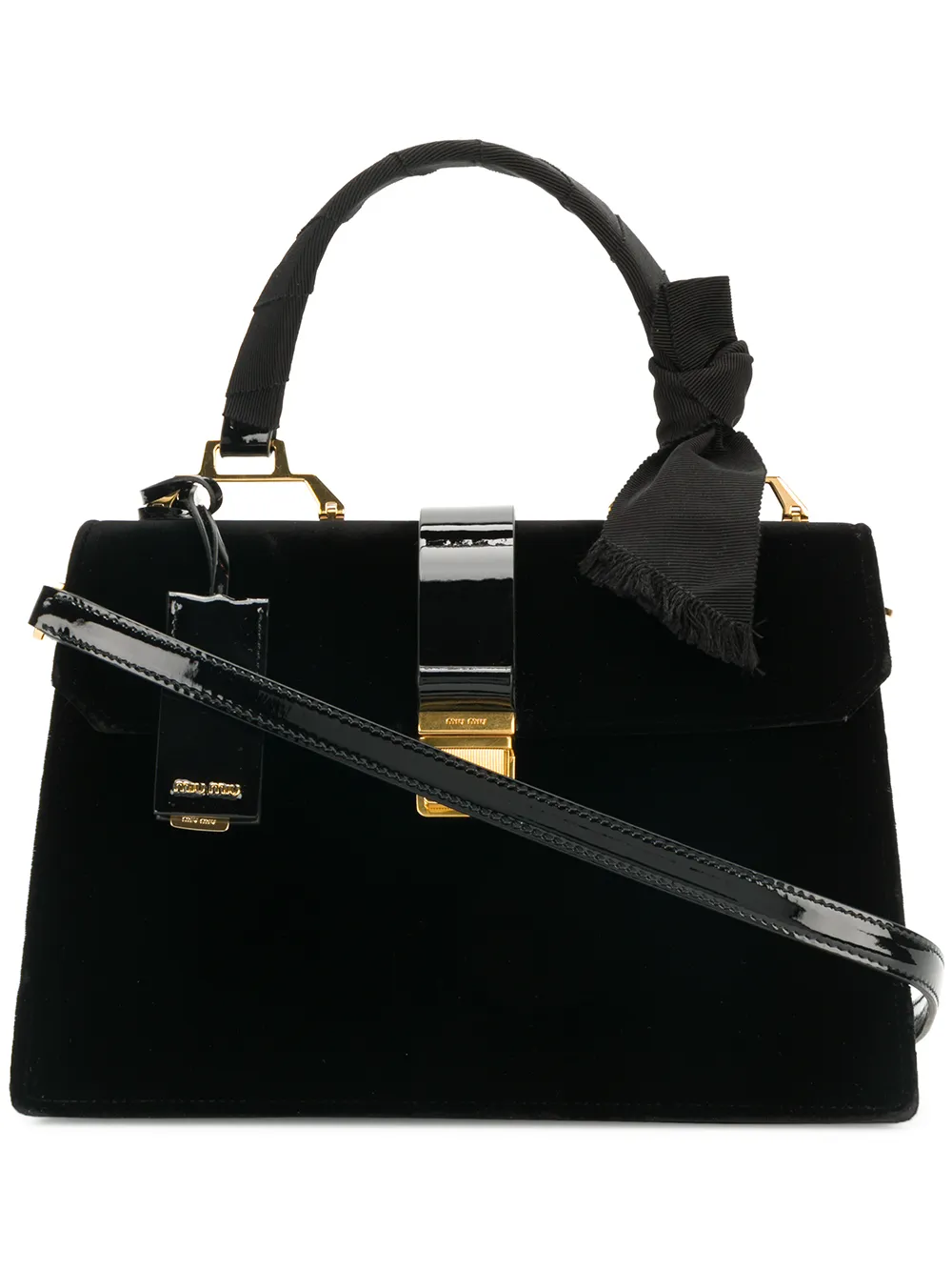Miu Miu grosgrain ribbon handbag | Black | Image 1
