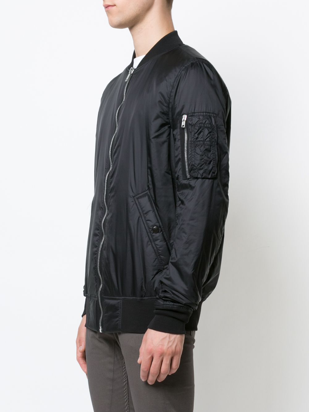 Rick Owens DRKSHDW Zipped Bomber Jacket $1,796 - Buy Online - Mobile ...