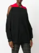 Ioana Ciolacu cutout shoulder sweatshirt