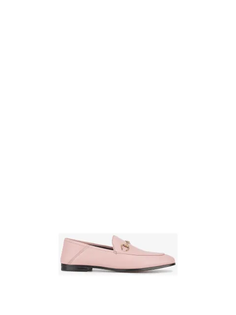 gucci pink suede loafers