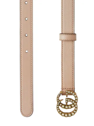 gucci belt with pearl buckle