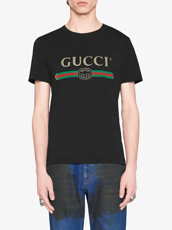 ホワイト GUCCI Tシャツ カラー