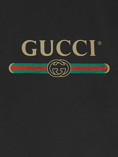 Shop Gucci Gucci Print Washed T-shirt with -