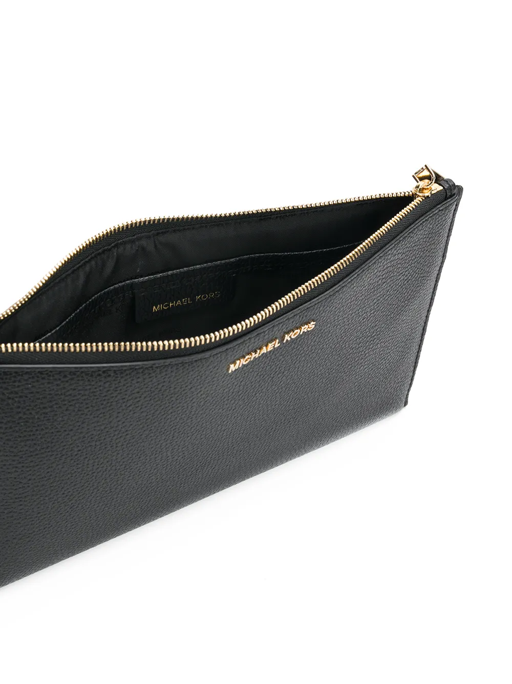 Michael Kors zip clutch bag Zwart