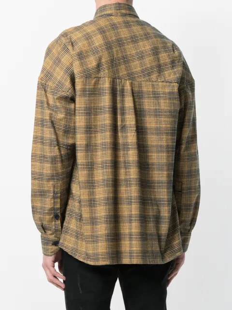 oversized checked overshirt trf