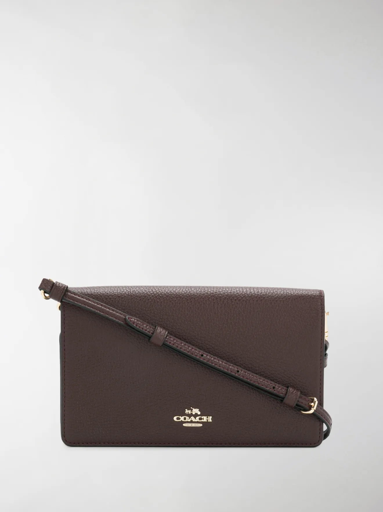 Coach foldover crossbody bag brown MODES