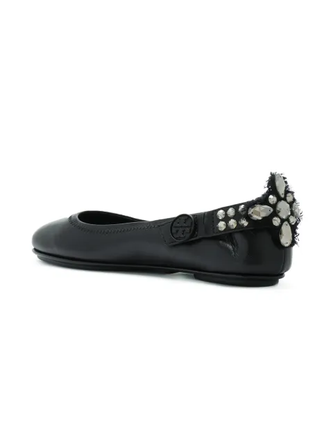 tory burch black minnie flats