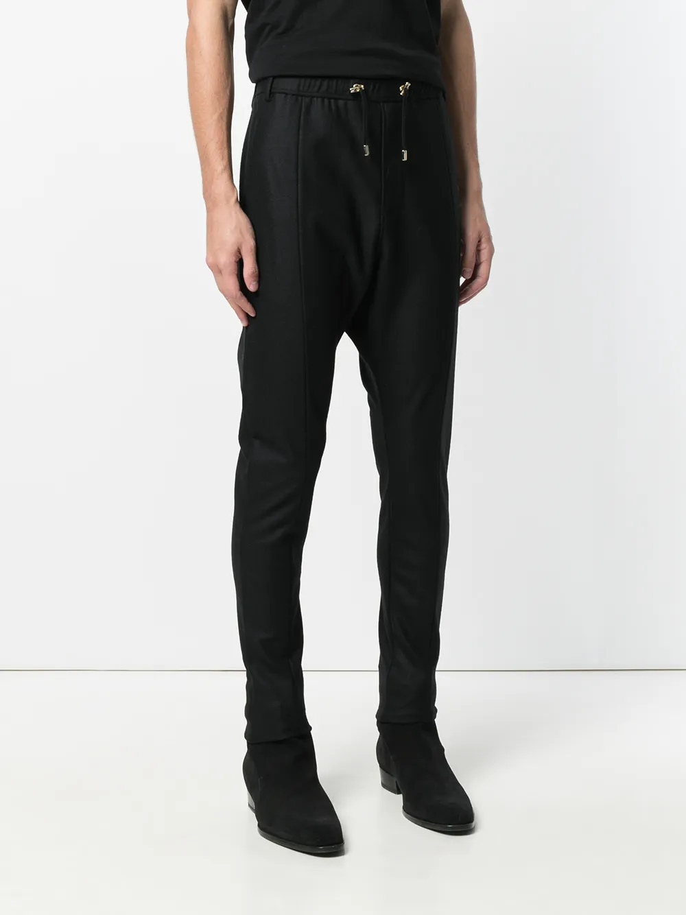 Balmain Tailored Joggers In Black