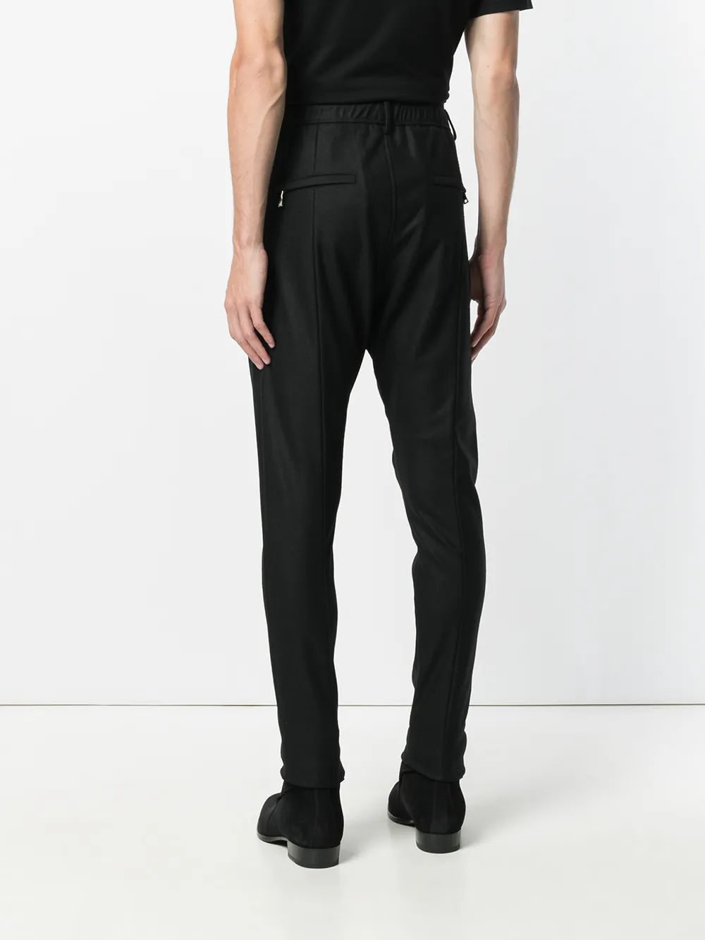 Balmain Tailored Joggers In Black