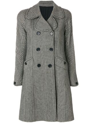 Christian Dior Herringbone double-breasted Coat - Farfetch