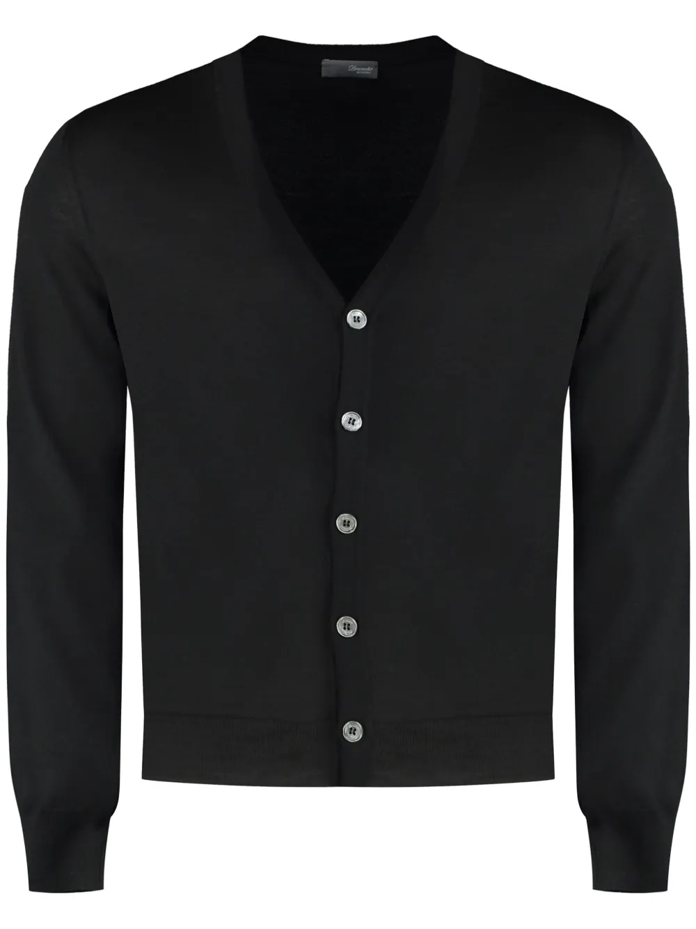 Drumohr long sleeved V-neck cardigan Zwart