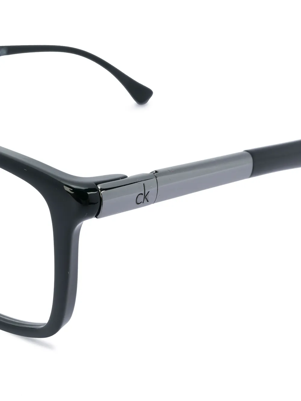 Calvin Klein Bril met rechthoekig montuur Zwart