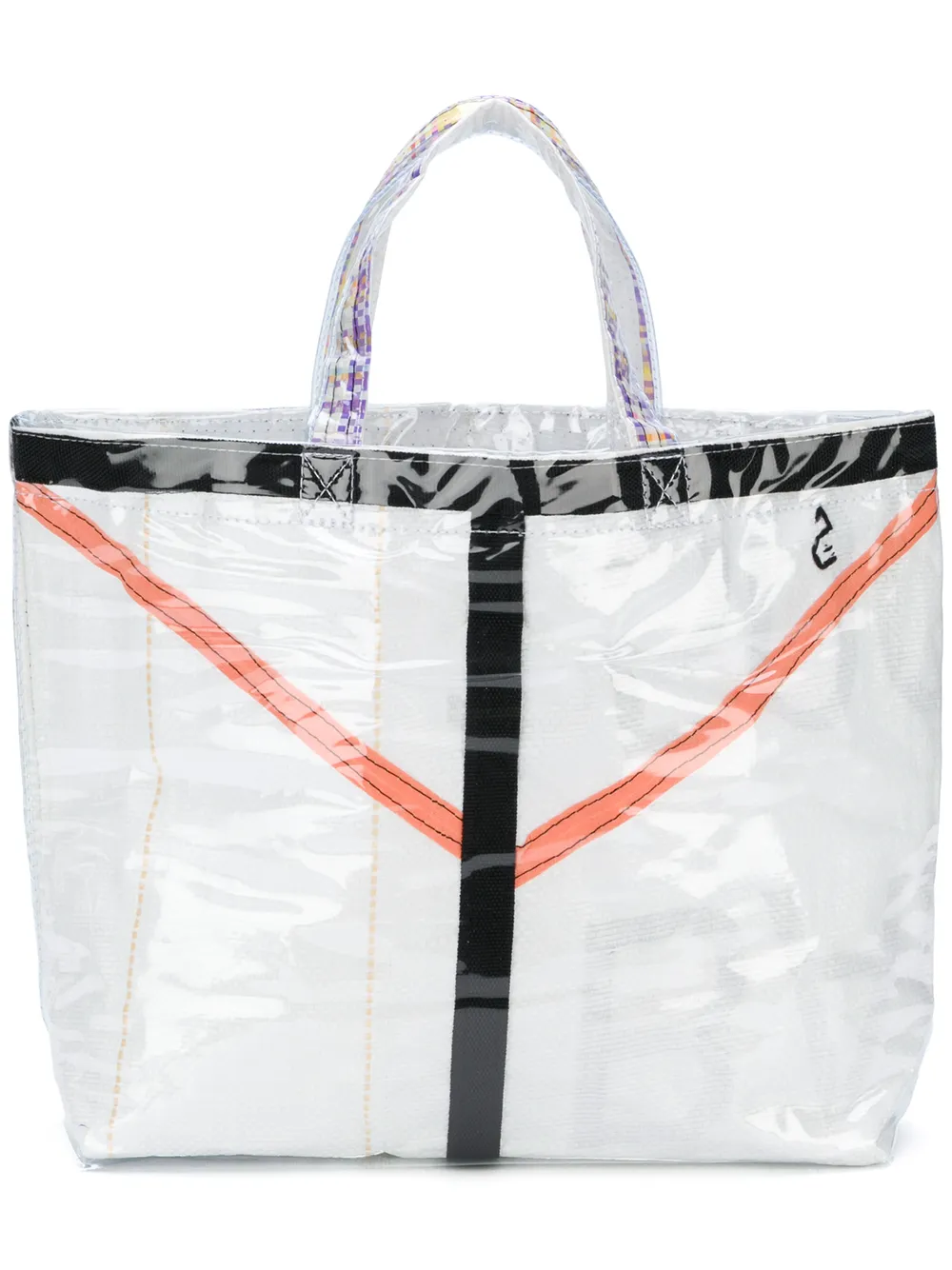 comme des garcons pvc tote bag