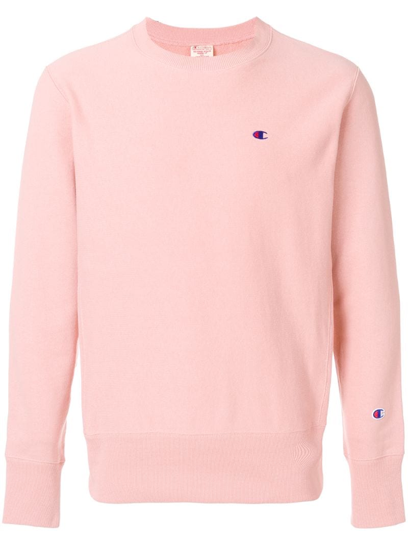 Champion - logo patch sweatshirt, $118