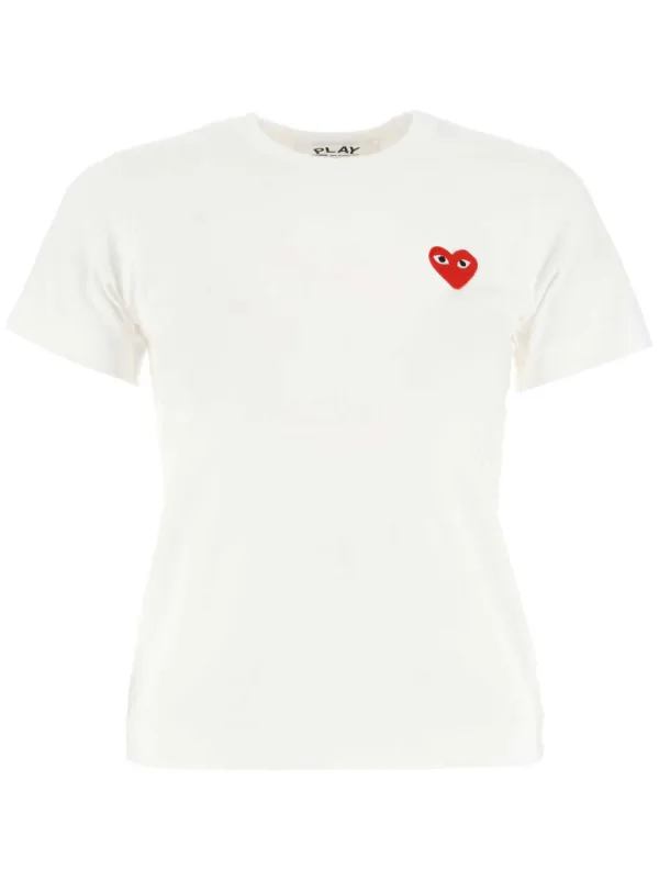 Comme des garcons white t shirt women's hotsell