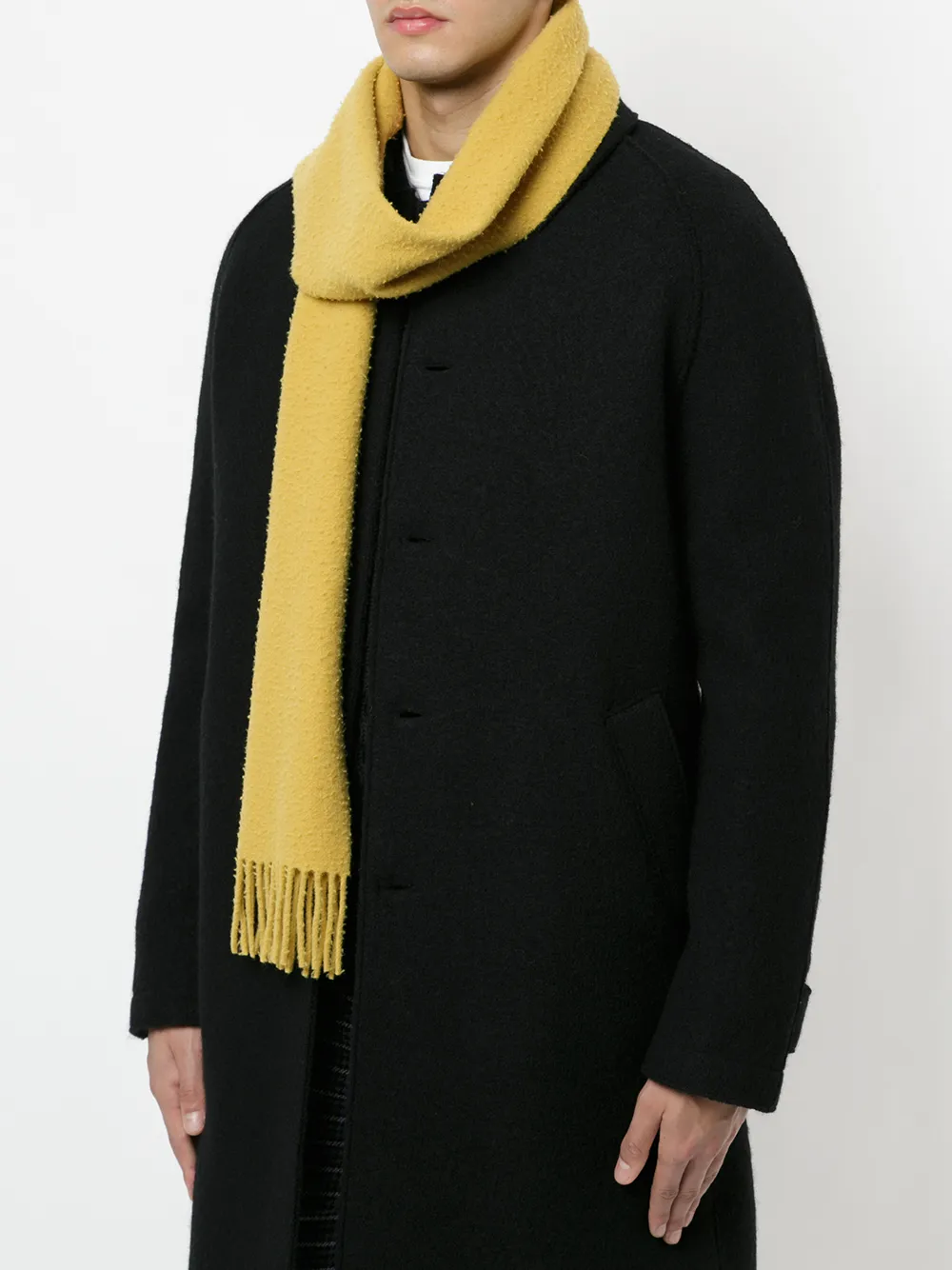 OUR LEGACY fringe scarf Geel